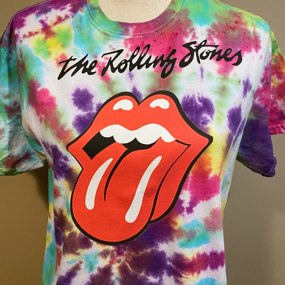 The Rolling Stones Tie Dye Graphic Band Tee - Picture 3 of 7